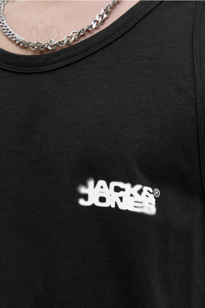 JCOSAGO SMALL LOGO SLUB TANK TOP 12276727 BLACK